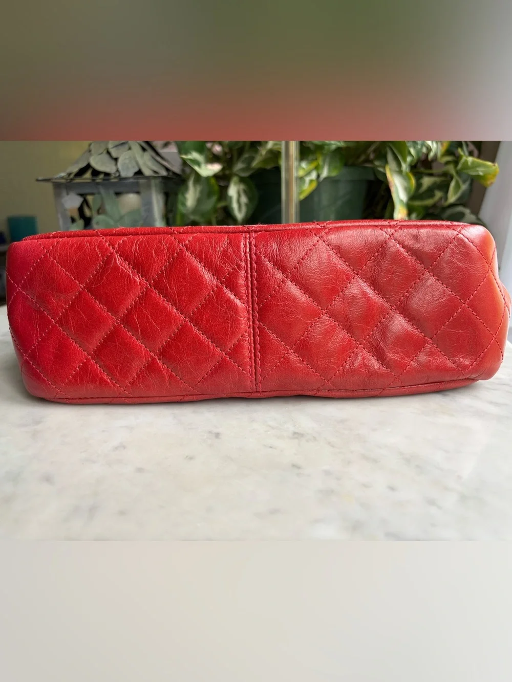 Michael Kors Red Quilted Chain-Shoulder Bag